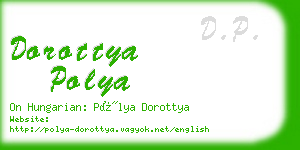 dorottya polya business card